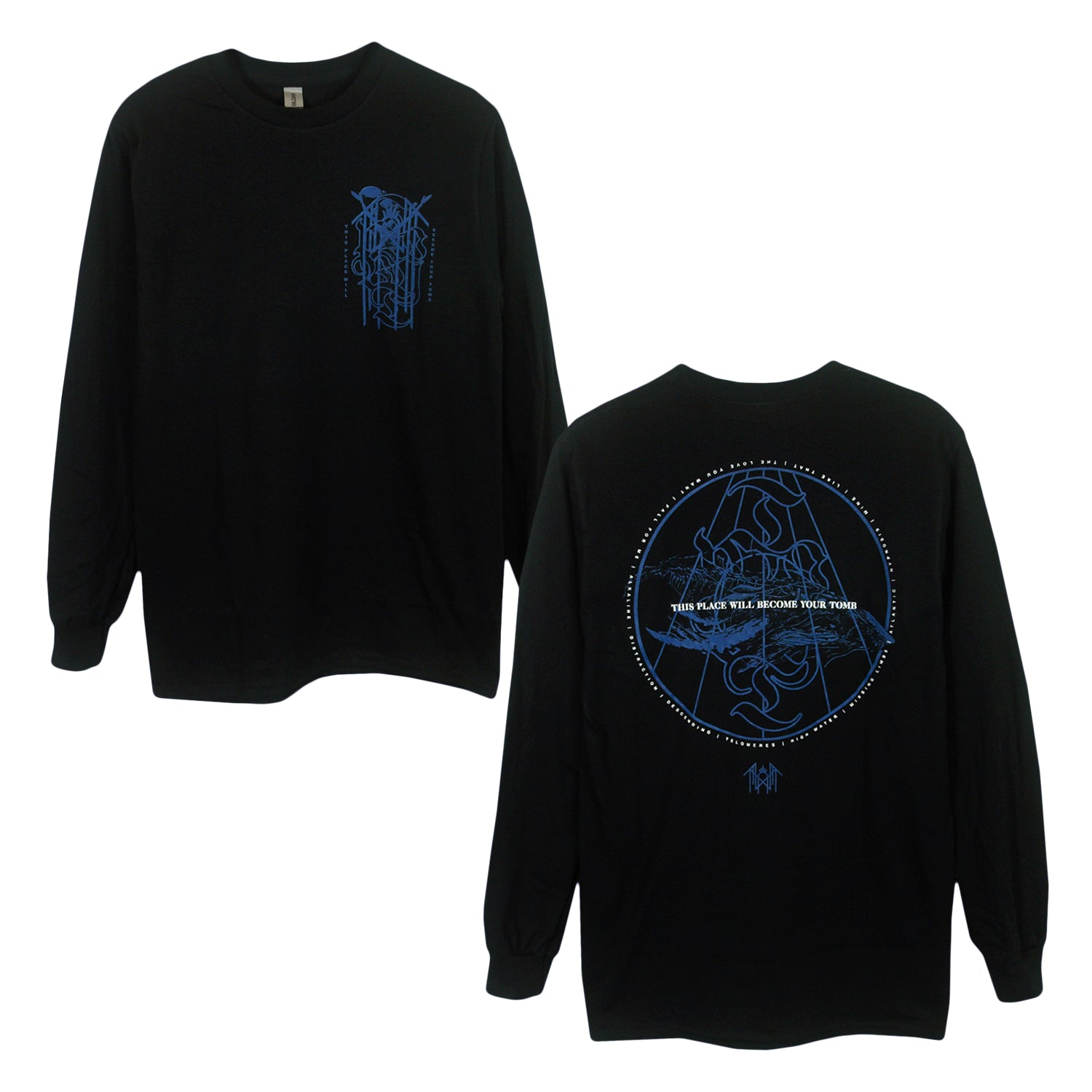 【YOURNUS】After Bag Lettering Long Sleeve It's TimeTo Rise From the Grave Tracklist Long Sleeve