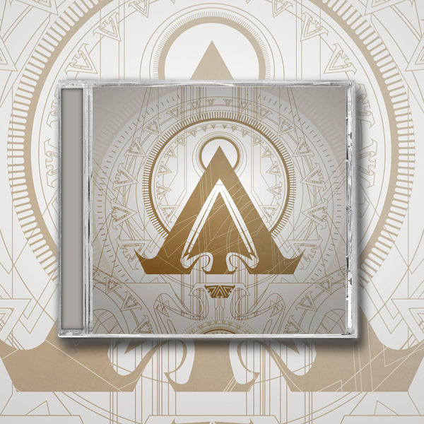 image of a jewel case cd. cd's cover shows a geometric design with a letter A in the center