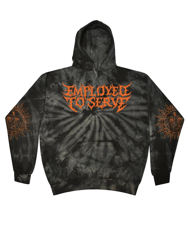 Fallen Star Spider Black Tie Dye - Hoodie