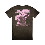 Angels Like You  - Black Oil Wash T-Shirt