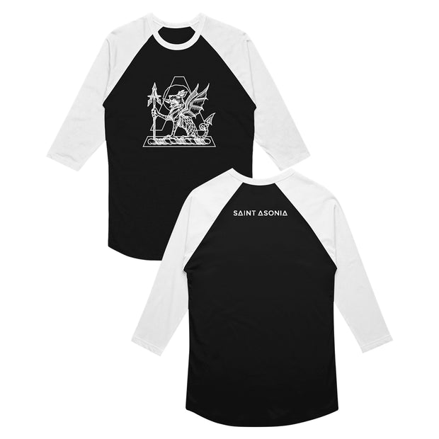 Beast Black/White Baseball T-Shirt
