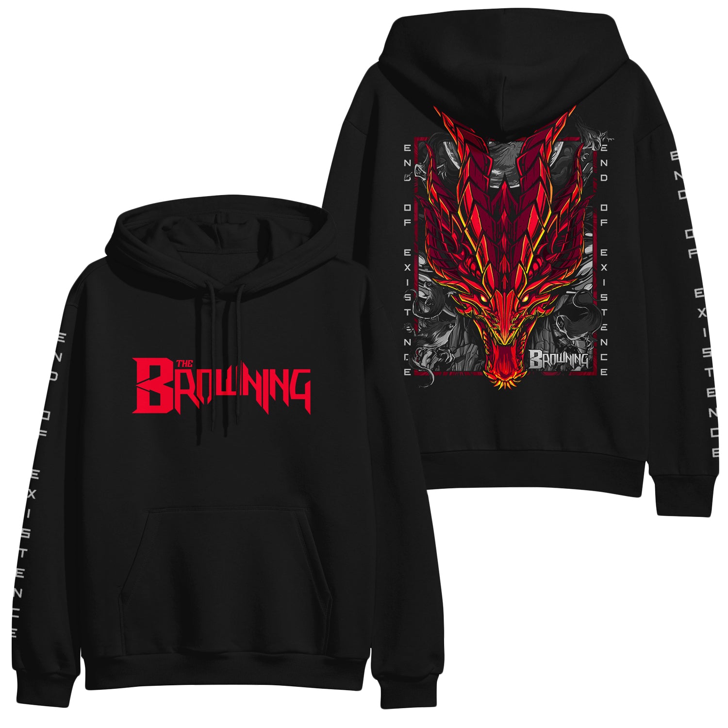2025新商品 End Of Existence Black Pullover Hoodie – Spinefarm Records トップス