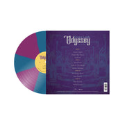 back image for the Odyssey Vol 1. Sea Blue & Orchid Pinwheel Vinyl.