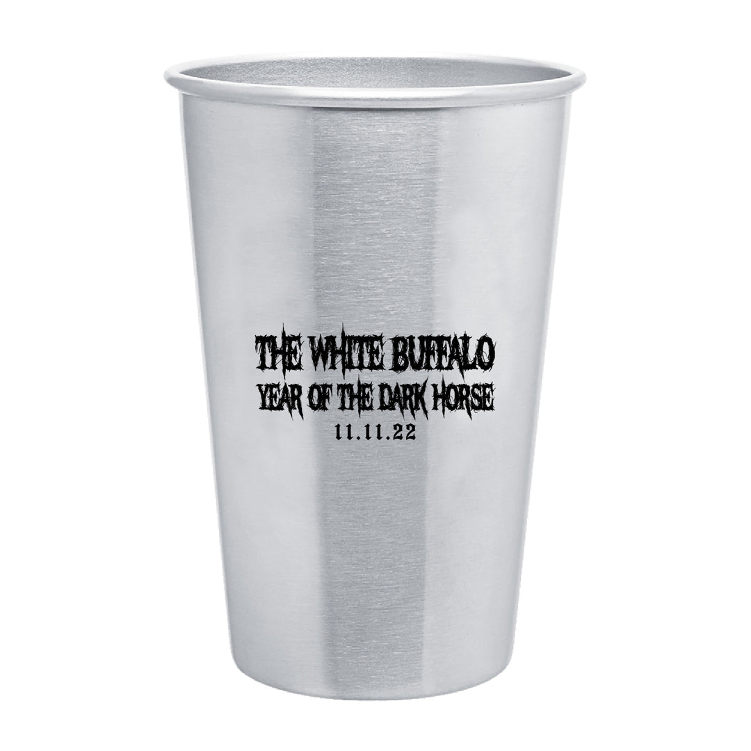 Year Of The Dark Horse Stainless Steel Pint Glass